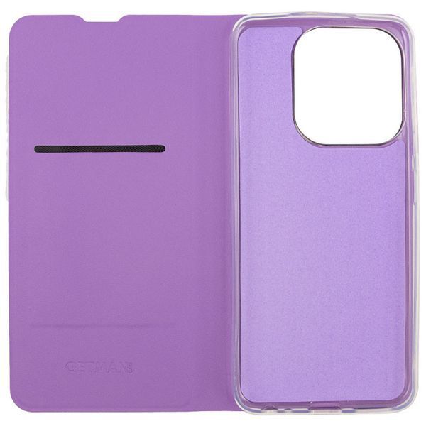 Кожаный чехол-книжка GETMAN Elegant для Tecno Spark Go 2023 Сиреневый 555-01552 фото