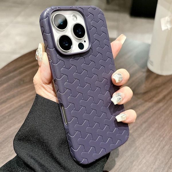 Чехол TPU Weaving для iPhone 16 Pro Max (6.9") Purple 555-00317 фото