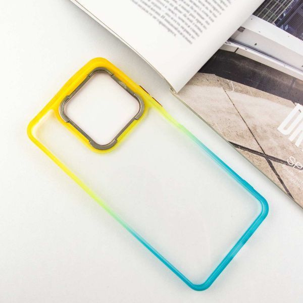 Чохол TPU+PC Fresh sip series для Xiaomi Redmi Note 13 4G Бірюзовий / Помаранчевий 777-06633 фото