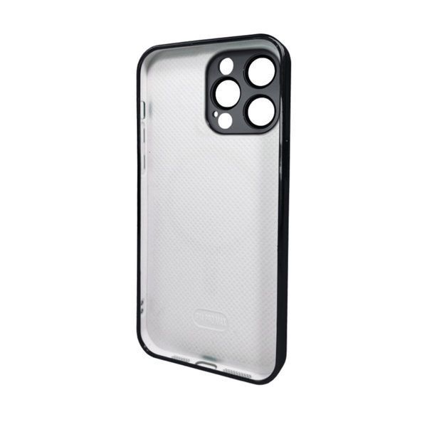 Чехол AG Glass Sapphire Frame MagSafe для iPhone 12 Pro Black 666-02785 фото