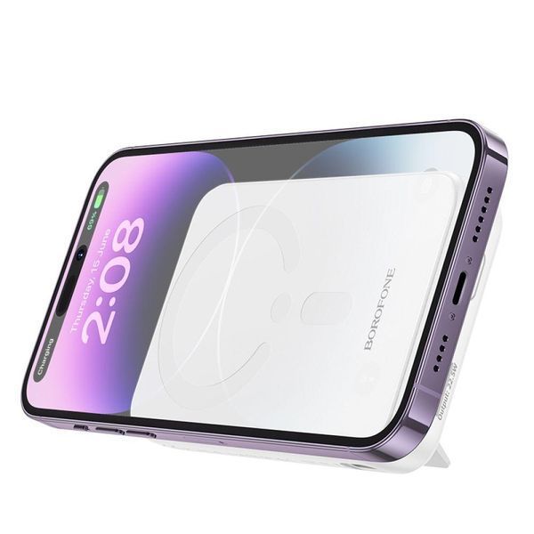 Power Bank Borofone BJ47 Quick PD20W magnetic wireless fast charging 10000mAh Білий 656-01413 фото