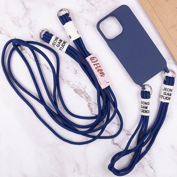 Чехол TPU two straps California для iPhone 12 Pro / 12 Midnight blue 208-05630 фото
