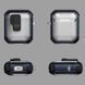 Футляр противоударный Locking Button для наушников Airpods 1/2 Blue 203-00403 фото 2