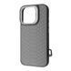 Чехол Kajsa Snake Pattern with Magnetic Ring iPhone 16 Pro Light gray 656-08152 фото 1