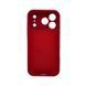 Силіконовий чохол з закритою камерою для iPhone 17 Pro Rose Red 666-04251 фото 3
