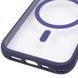 Чехол TPU+PC GETMAN Moon Clear with MagSafe для Apple iPhone 15 (6.1") Blue 656-08428 фото 5