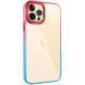Чехол TPU+PC Fresh sip series для Apple iPhone 12 Pro / 12 (6.1") Бирюзовый / Розовый 777-06733 фото 1