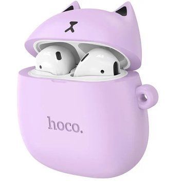 Беспроводные наушники HOCO EW45 True wireless stereo headset Lilac Cat 6931474789228 фото