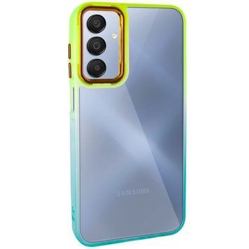 Чохол TPU+PC Fresh sip series для Samsung Galaxy A24 4G Бірюзовий / Лимонний 777-06584 фото