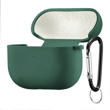 Силиконовый чехол 2,5mm с микрофиброй для AirPods Pro Needle Green 203-00189 фото