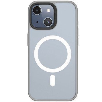 TPU+PC чохол Blueo Skin Friendly Frosted with MagSafe для Apple iPhone 15 (6.1") Grey 777-07912 фото