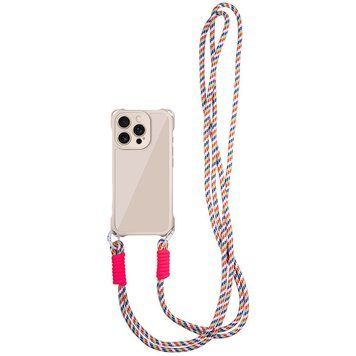 Чехол с шнурком TPU CrossBody with straps для iPhone 16 Pro (6.3") Antique White 555-00437 фото