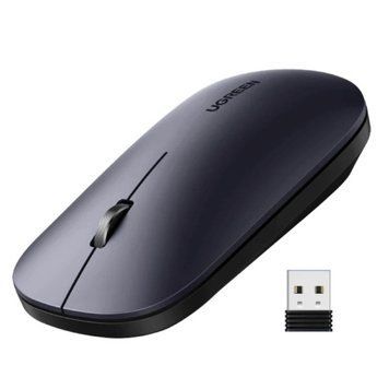 Манипулятор мыши UGREEN MU001 Portable Wireless Mouse (Black) 656-03231 фото