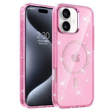 Чехол TPU Eclipse Sparkle (MagFit) для Apple iPhone 16 (6.1") Pink 214-03769 фото