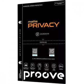 Защитная гидрогелевая пленка Proove Hydrogel Screen Protection PRIVACY (matte) для iPhone 5se 904-12521 фото