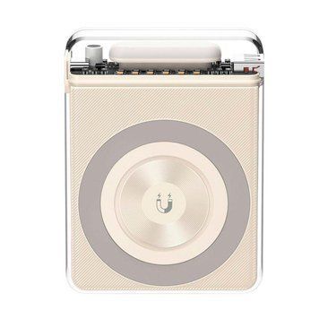 Power Bank XO PR226 Mini Transparent Magnetic Absorption 15W 10000mAh Бежевый 656-01497 фото