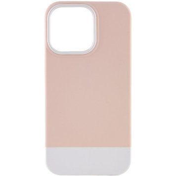 Чехол TPU+PC Bichromatic для Apple iPhone 13 Pro (6.1") Grey-beige / White 555-03984 фото