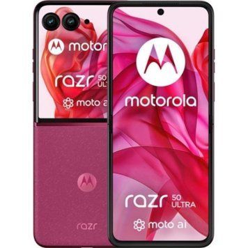 Мобильный телефон Motorola Razr 50 Ultra 12/512GB Hot Pink (PB1T0103RS) PB1T0103RS фото