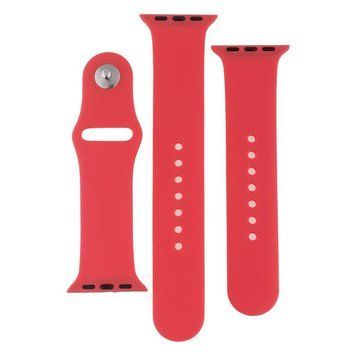 Ремінець для Apple Watch Band Silicone Two-Piece 38/40/41 mm Rose Red 212-02100 фото