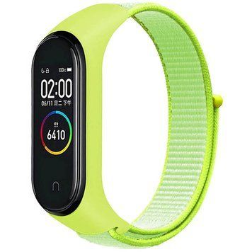 Ремешок Nylon для Xiaomi Mi Band 3/4/5/6/7 Желтый 212-01210 фото