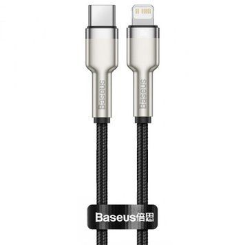 Дата кабель Baseus Cafule Metal Type-C to Lightning PD20W (1m) (CATLJK-A) Чорний ILSO-00000049177-2 фото