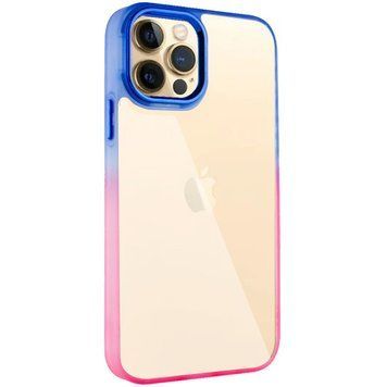 Чехол TPU+PC Fresh sip series для Apple iPhone 12 Pro / 12 (6.1") Розовый / Синий 777-06734 фото