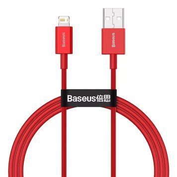 Кабель Baseus Superior Series Fast Charging Lightning 2.4A (1m) Black Red 209-00237 фото