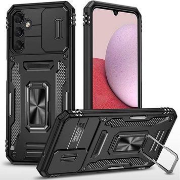 Ударостійкий чохол Camshield Army Ring для Samsung Galaxy S23 FE Black 777-05018 фото