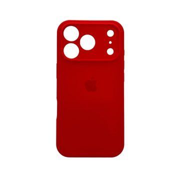 Силиконовый чехол с закрытой камерой для iPhone 17 Pro Max Red 666-04302 фото