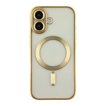 Чохол TPU Metallic Chrome Full Camera with Magsafe для iPhone 17 Chrome Gold 214-04607 фото