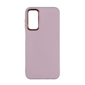 Чехол Silicone Cover Metal frame для Samsung Galaxy A14 4G (A145) / A14 5G (A146) Pink sand 208-03415 фото