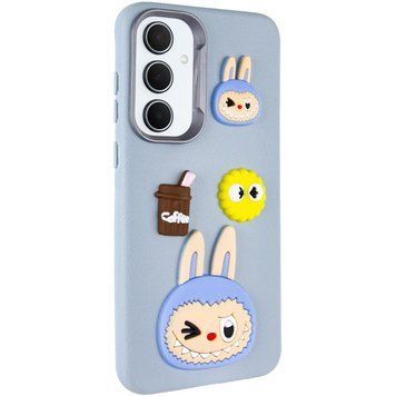 Чехол TPU Leather Toys для Xiaomi Poco X5 Pro 5G / Note 12 Pro 5G Labubu / Blue 555-00860 фото