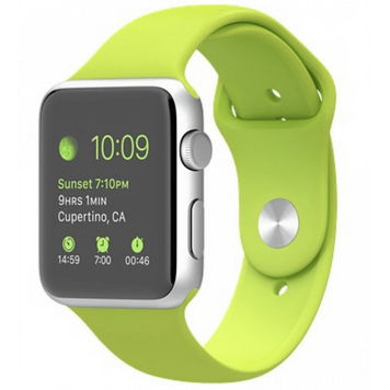 Силіконовий ремінець для Apple Watch 42/44/45/49 мм Shiny Green 212-00683 фото