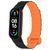 Ремешок для Xiaomi Mi Band 3/4/5/6/7 Silicone Link Black/Orange 212-02498 фото