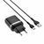 Мережевий зарядний пристрій HOCO C12Q Smart QC3.0 charger set(Type-C) 18W Black 656-01356 фото