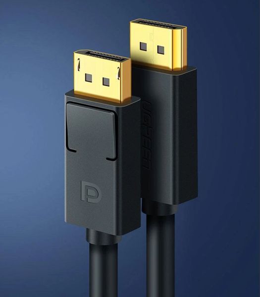 Кабель UGREEN DP Male to Male Cable 1m (Black) UGR-10244 фото