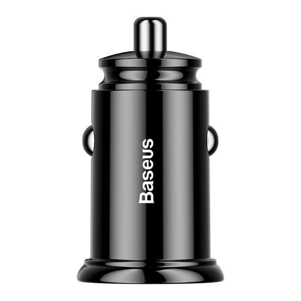 Автомобільний зарядний пристрій Baseus Circular Plastic А+А 30W Black 656-00372 фото