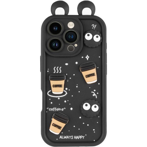 Чохол TPU Toys Case with Ears для Apple iPhone 16 Pro (6.3") Black 208-05346 фото