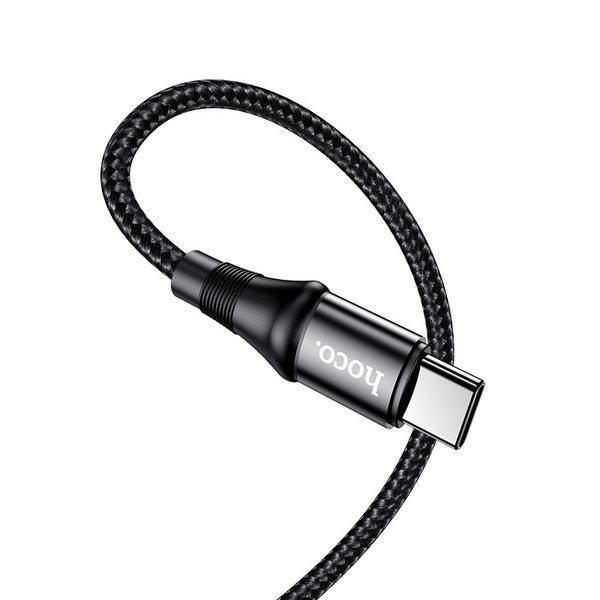 Кабель HOCO X50 Type-C to Type-C Exquisito 100W charging data cable(L=2M) Black 6931474734402 фото