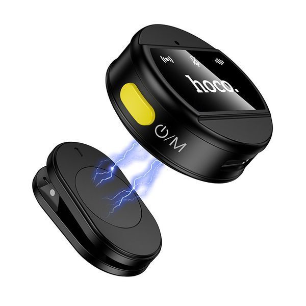 Беспроводная микрофонная система HOCO L21 Charm magnetic (Lightning) Black 6942007663137 фото