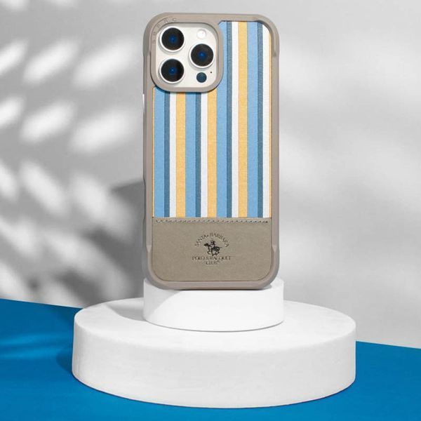 Шкіряний чохол Polo Santa Barbara Isaac для iPhone 16 Pro Max Titanium Grey 207-00166 фото