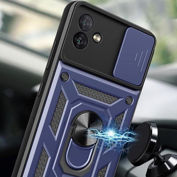 Ударопрочный чехол Camshield Serge Ring для Samsung Galaxy A06 Blue 777-04329 фото