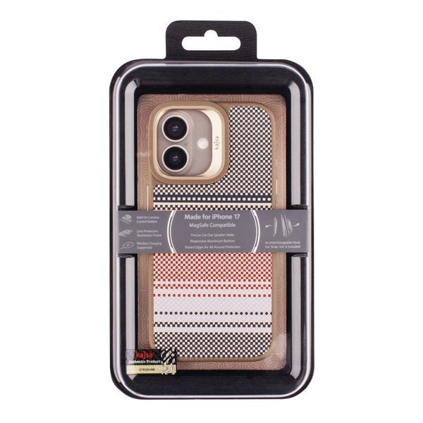 Чохол Kajsa Resort Collection Gradient Stripe with MagSafe для iPhone 17 Desert Gold 2020000507567 фото