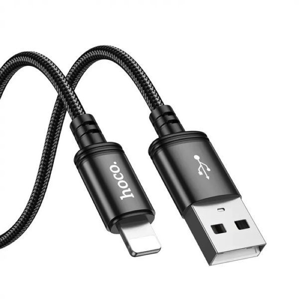 Кабель HOCO X91 Radiance charging data cable for iP(L=3M) Black 6931474788702 фото
