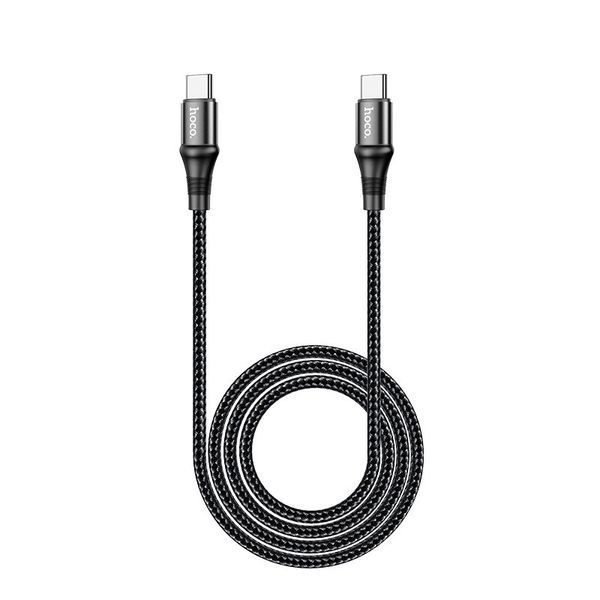 Кабель HOCO X50 Type-C to Type-C Exquisito 100W charging data cable(L=2M) Black 6931474734402 фото