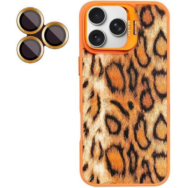 Чохол TPU+PC Wild Leopard with MagSafe and Lens для Apple iPhone 15 Pro (6.1") Orange 656-08253 фото
