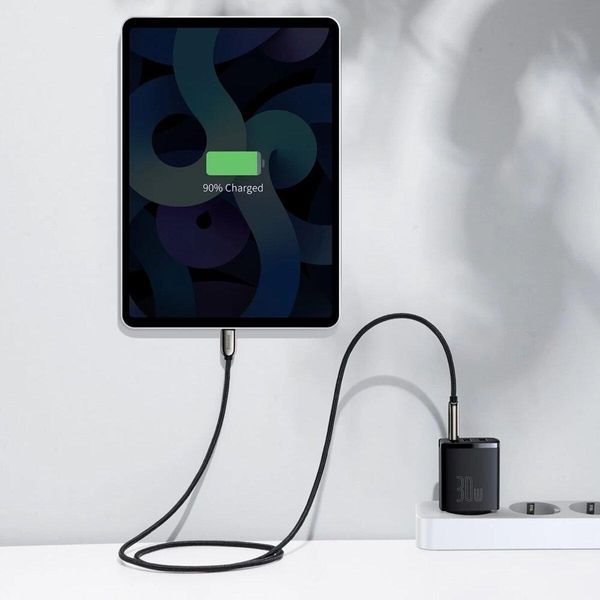 Мережевий зарядний пристрій Baseus Compact Quick Charger 2U+C 30W EU Black 656-01290 фото