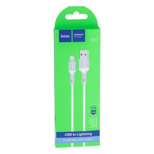 Кабель USB Hoco X65 Lightning 1m Синій 209-00341 фото
