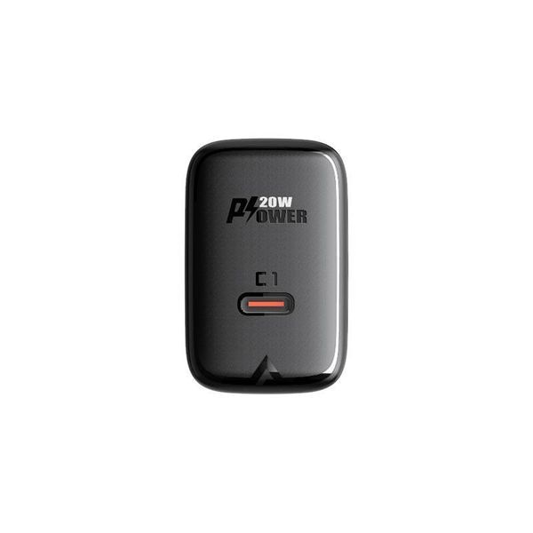 Мережевий зарядний пристрій ACEFAST A1 PD20W single USB-C charger Black 6974316280033 фото