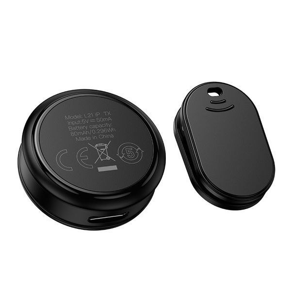 Беспроводная микрофонная система HOCO L21 Charm magnetic (Lightning) Black 6942007663137 фото
